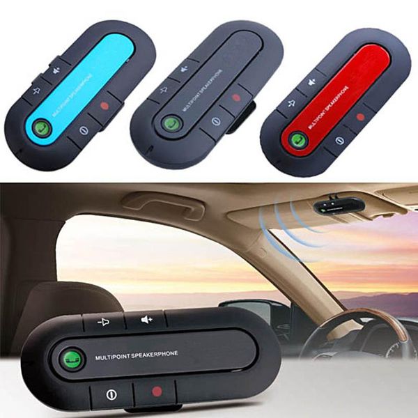 

bluetooth v3.0 wireless speaker phone slim hands in car kit visor clip bluetooth car kit new