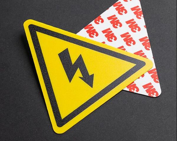 

CUSTOM ORDER 3M back glue frosted plastic card sitcker for machine warning or matters need attention , Item No. CU74