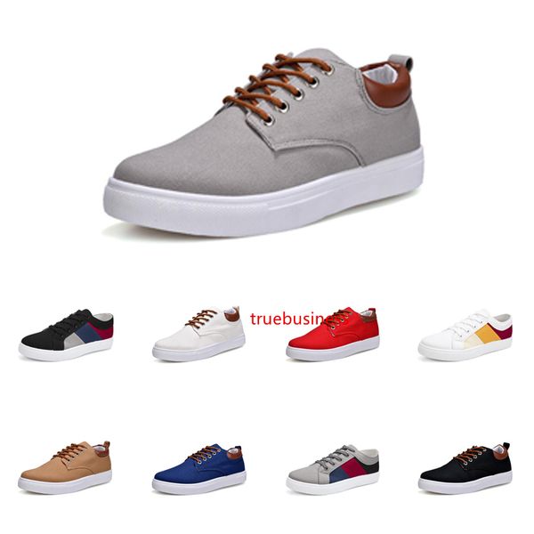 

men shoes no-brand canvas spotrs casual sneakers white black red grey khaki blue fashion new style shoes 214