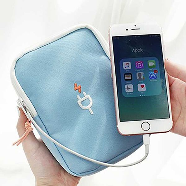 

travel gadget organizer bag portable digital cable bag electronics accessories storage carrying pouch organiser usb power bank