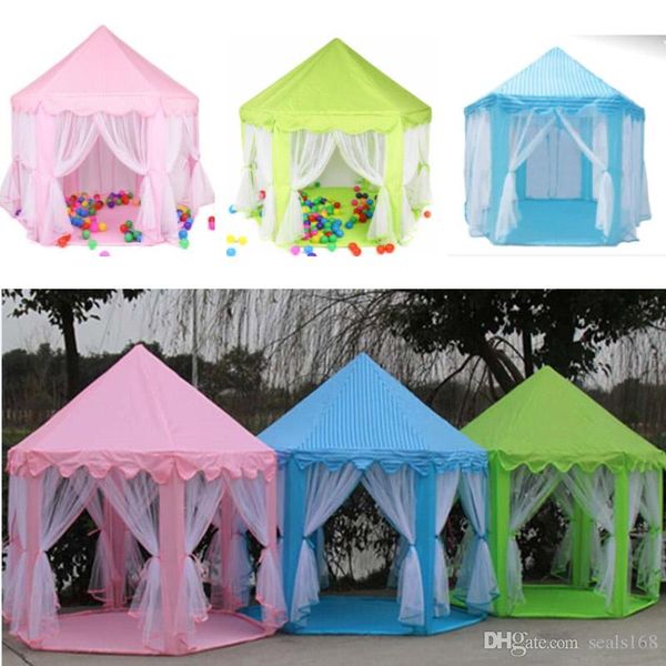 

portable kids toy princess tent castle play game tent house fun indoor outdoor sport playhouse toys for children garden supplies fa3161