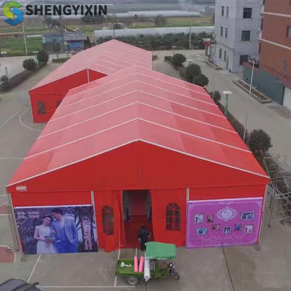 

outdoor wedding red tent aluminium alloy tents good price for people