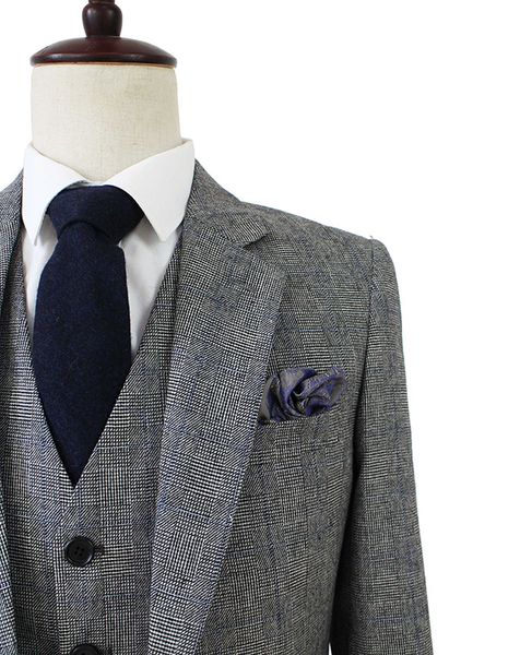 

wool grey blue tweed men custom made mens 3 piece suit tailor made slim fit suits for men blazer(jacket+pants+vest, White;black