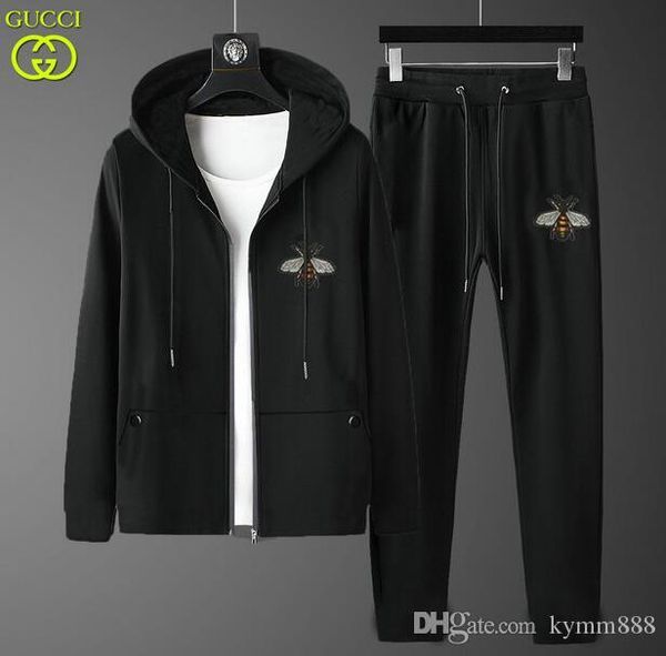 

mens casual tracksuits devil eye letter print sweatsuits hommes jogger fit suits pollover hooded hoodies long pants oufits sizem~3xl #0049, Gray