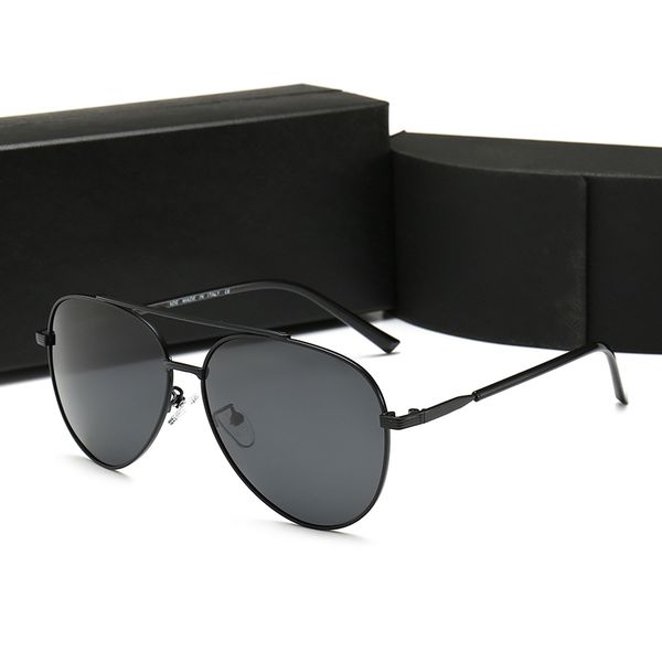 

luxury men's brand designer sunglasses pose sunglasses metal frame fashion trend universal face glasses shiny with glasses caseab12mt0, White;black