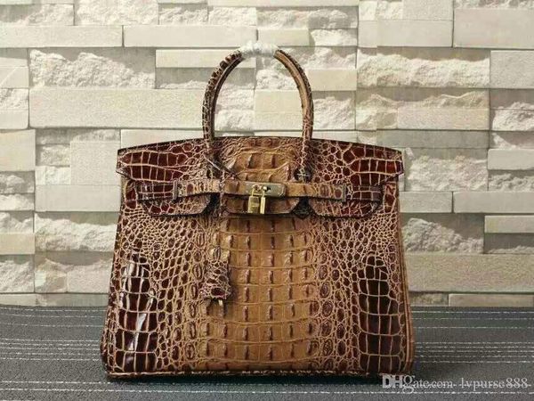 

designer luxury purse handbag h women fashion totes alligator genuine leather 25cm 30cm 35cm harms handbag
