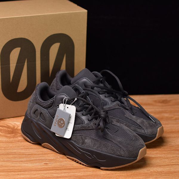 

2019 NEW 70c V2 Utility Black Running Shoes 3M Reflective Static Kanye West Wave Runner Triple Mans Womens Sports Sneaker Size36-48