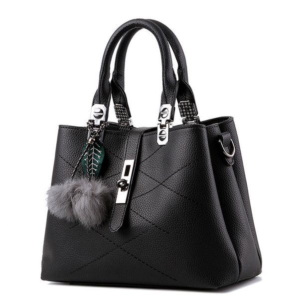 

hbp embroidery messenger bags women leather handbags bags for women 2020 sac a main ladies hair ball hand bag