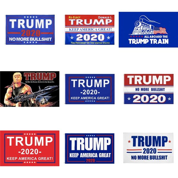 

90*150cm trump 2020 flag donald flags keep america great again polyester decor banner for president usa 8 style choose #170