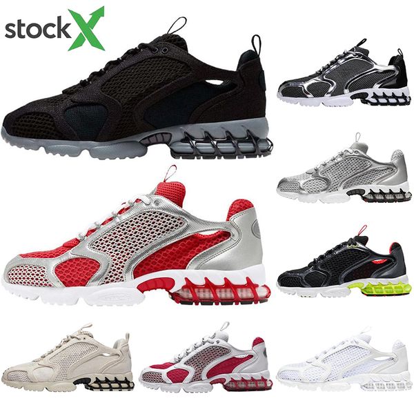 

2020 luxury stussy zoom spiridon caged style canvas designer trainer women mens mesh running shoes platform jogging shoes sneakers 36-45