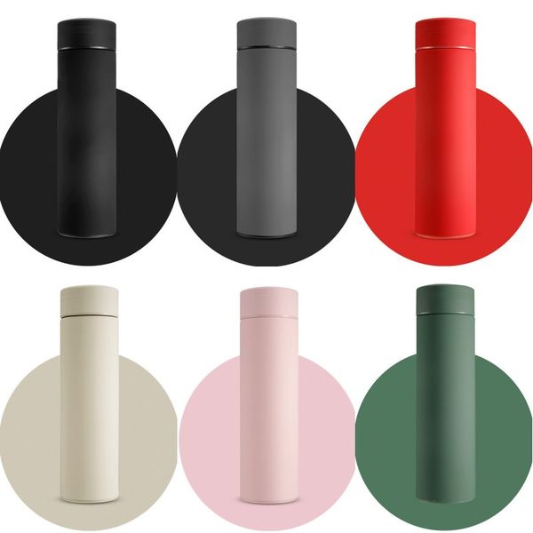 

матовое straight кубок 450мл нержавеющую сталь термос кубок двухслойной прямой бутылка воды кофе чай кружка с чаем фильтром