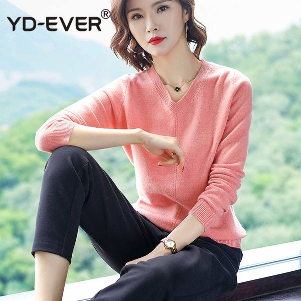 

women jumpers and sweater 100% pure wool knitted v-neck pullovers winter soft standard clothes woman sweaters woolen clothes, White;black