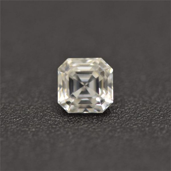 

loose moissanite gemstones 5x5 mm asscher cut def color vvs clarity, Black