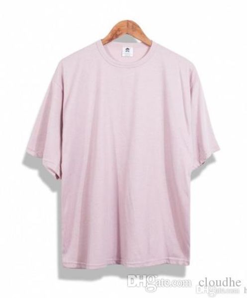 

oversized t shirt homme kanye west clothes season style t-shirt hip hop tshirt streetwear mens t shirts pink, Black;red