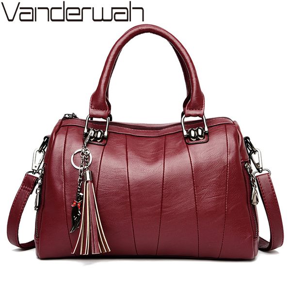

leather handbags women tassel tote bags large capacity crossbody bags for women shoulder bag bolsas