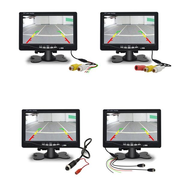 

new 7 inch car headrest display monitor rear view display and wifi rearview reverse backup camera car tv
