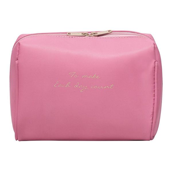 

women fashion portable organizer letter print universal multifunction large capacity nylon cases make up travel cosmetic bag