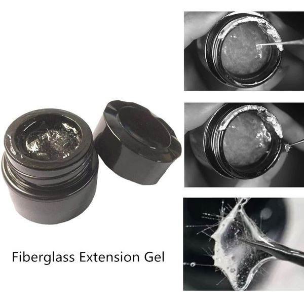 

clear fiberglass gel nail extension uv led builder gel manicure nail art tips extension fiberglass beauty tools, Red;pink