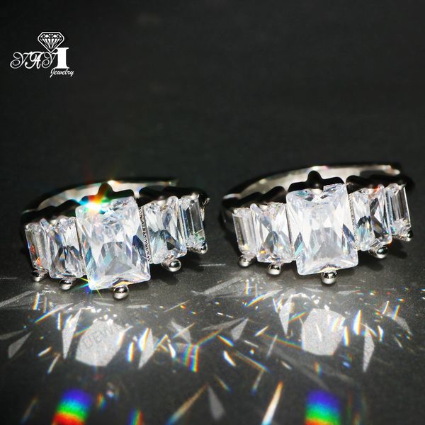 

yayi jewelry fashion princess cut 13ct white zircon silver color long ear earrings wedding party tassel earrings girl gifts