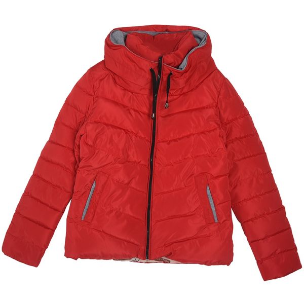 

winter new korean women slim thick padded jacket padded coat - red l, Black