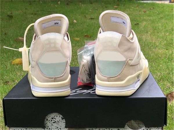 

2020 off authentic 4 sp wmns basketball shoes muslin white black zapatos sail bred cv9388-100 authentic sports sneakers size 7-13