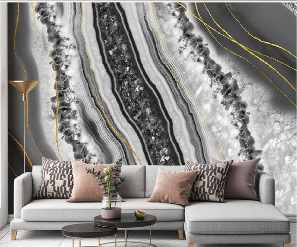 

p wall murals wallpaper modern light luxury abstract crystal marble 3d wallpapers pattern background wall