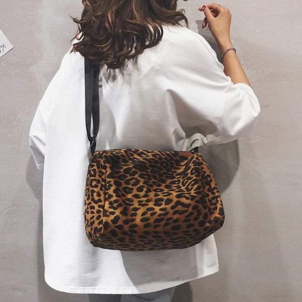 

tote bags for ladies high capacity shoulder bags leopard print crossbody for women designer handbags nylon casual totes sac