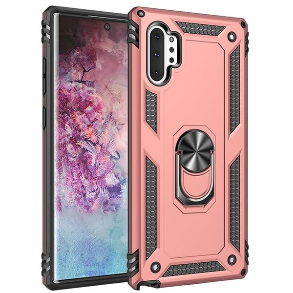 Telefoonhoesjes met ringhouder voor Huawei Mate 10 lite P smart 2021/Y7a nova 8 8i mate-40 pro plus P40 lite-5G nova 7 SE Zuig magnetische legerkwaliteit schokbestendige schaal