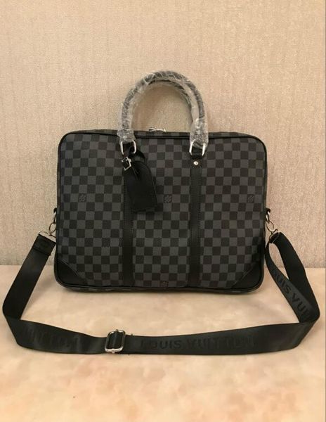 

3 colors 2019 briefcase simple mens dandy briefcase slim leather briefcase solid large business man bag lapbag messenger bag for men