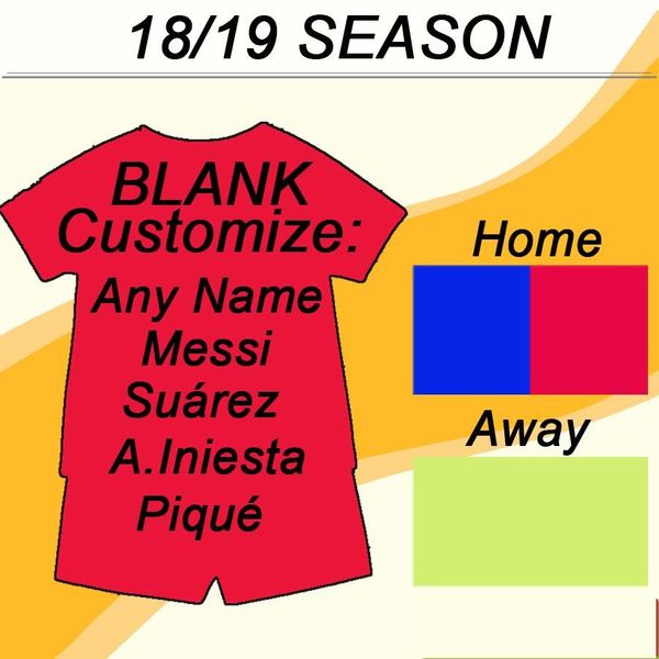 

2018 2019 MESSI Kids kit Soccer Jersey RAKITIC SUAREZ PIQUE Home Away Child Suit Football Shirts A.INIESTA RAFINHA Girl Kits Short Jerseys