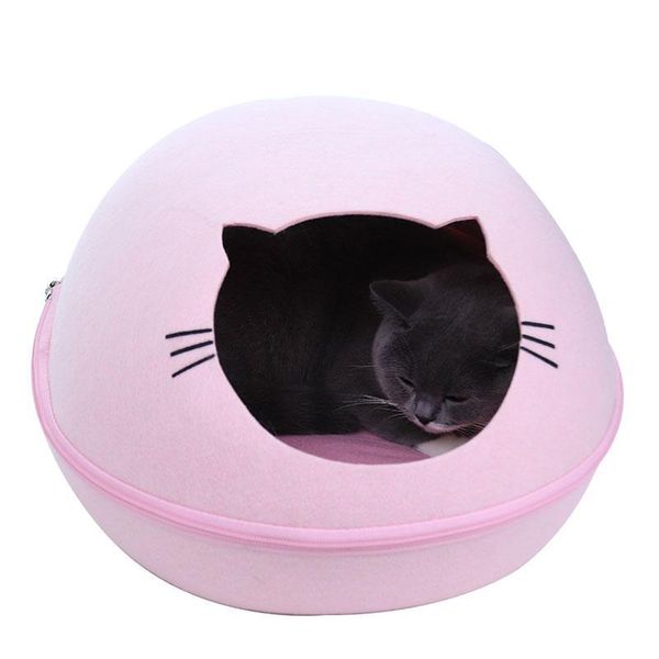 

cat litter winter closed removable pet supplies four seasons universal net red deep sleep felt kittens nest