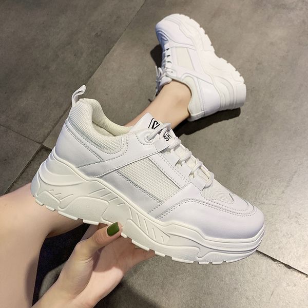

2019 new autumn sneakers women casual platform ladies breathable fitness trainers running shoes light sport shoes mujer fashion