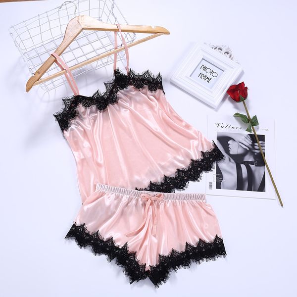 

lingerie pajamas for women kigurumi home clothes nightie transparent fashion new lace passion babydoll nightwear 2pc set h5, Black;red