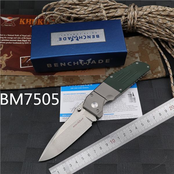 

Ограниченный BENCHMADE 7505-132" двойного действия " складной нож открытый кемпинг EDC инструмент бабочка складной 535 940 нож