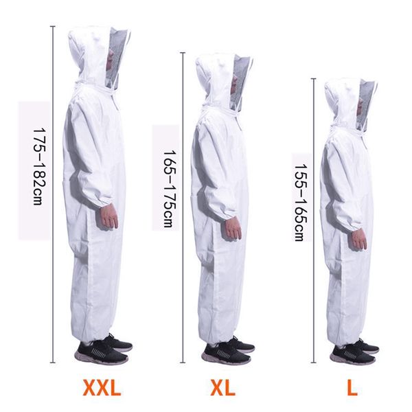 

professional beekeeper protective suit full body hooded beekeeping clothing beekeeping suit hat dress all body supplies