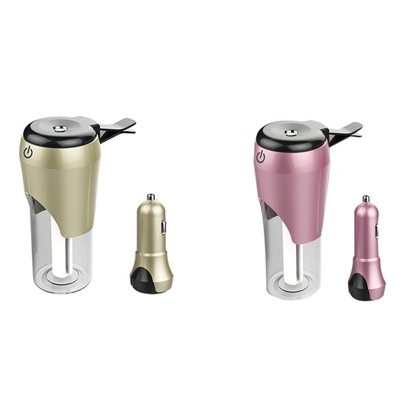 

car humidifier usb essential oil diffuser auto air refresher diffuser and cigarette lighter dual usb phone charger