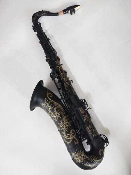 Immagine reale Nuovo strumento musicale giapponese Suzuki Tenor Sassofono Bb di alta qualità Black Nickel Gold Saxprofessional Professional