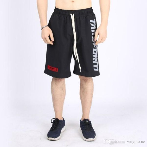 

new 2019 summer casual shorts men striped men's sportswear short sweatpants jogger breathable trousers boardshorts man drop, White;black