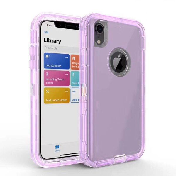 

Для Iphone 6 7 8 plus X XR Xs Max модный пользовательский мягкий TPU жесткий Hybird красочный прозрачный защитник чехол для телефона