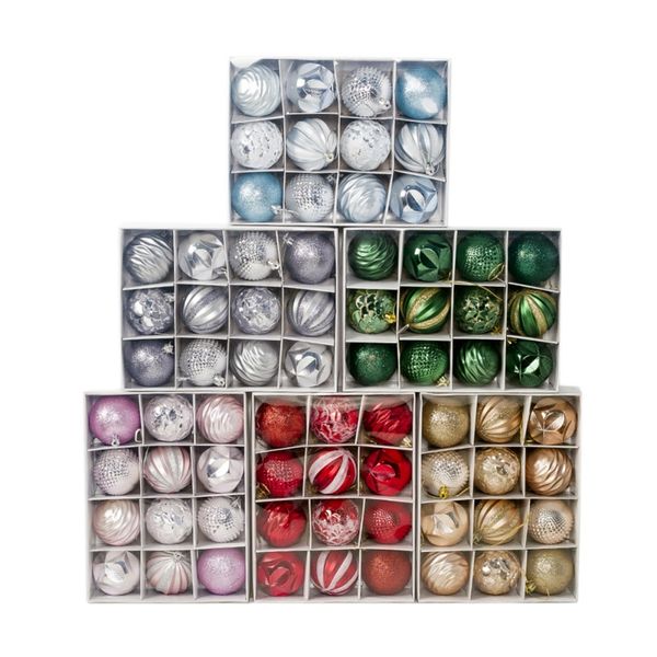 

12pcs christmas tree decor ball bauble xmas party hanging ball ornament decorations for decorations gift decorazioni casa natale