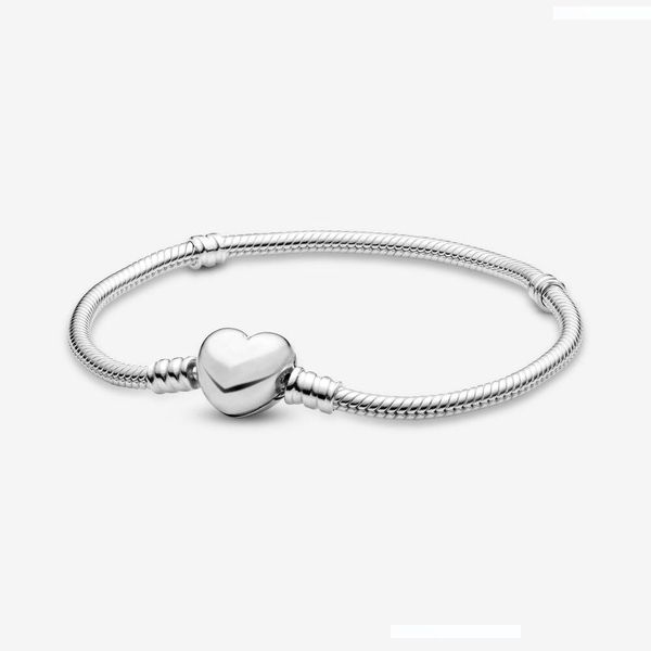 

luxurious 925 sterling silver bracelet moments snake chain bracelet fit charms women mesh bracelets diy jewelry, Golden;silver
