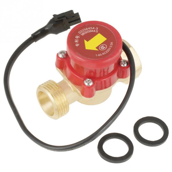 

1 pcs ht-60 220v 0.5a g3/4"-3/4" thread water pump flow sensor switch discount