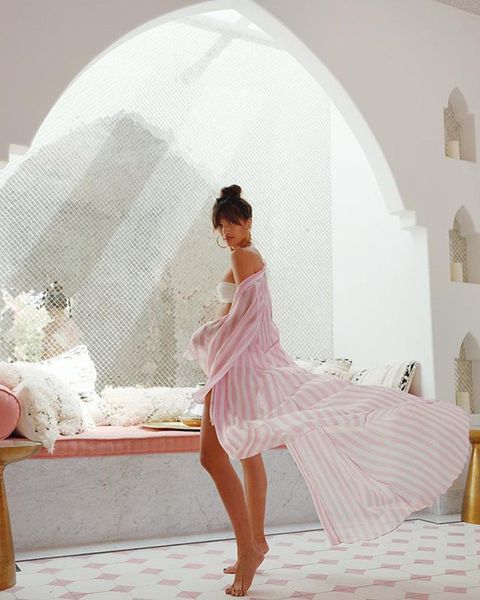 

women elegant long cardigan kimono blouses shirts new striped flare sleeve fashion summer bohemian beach casual loose bikinis cover-ups, White