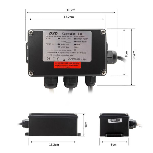 DXD-A006A Simples Rodada Em Forma de Hidromassagem Banheira de Massagem Controlador Digital Painel de Controle de Banho Para Banheira AC 110V270m