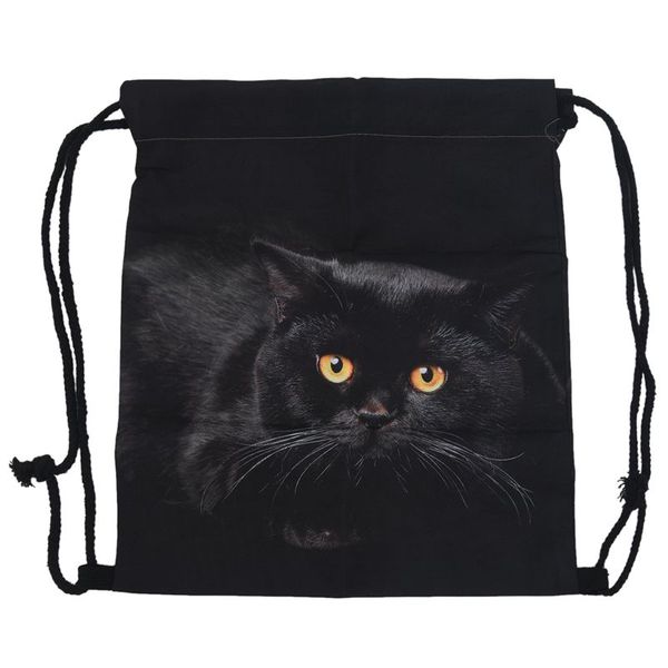 

backpacks 3d printing bags drawstring backpack(black