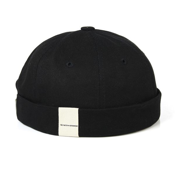 

mens adjustable brimless hat women vogue retro skullcap docker sailor cap biker cap beanie retro sun hats e 2019 new