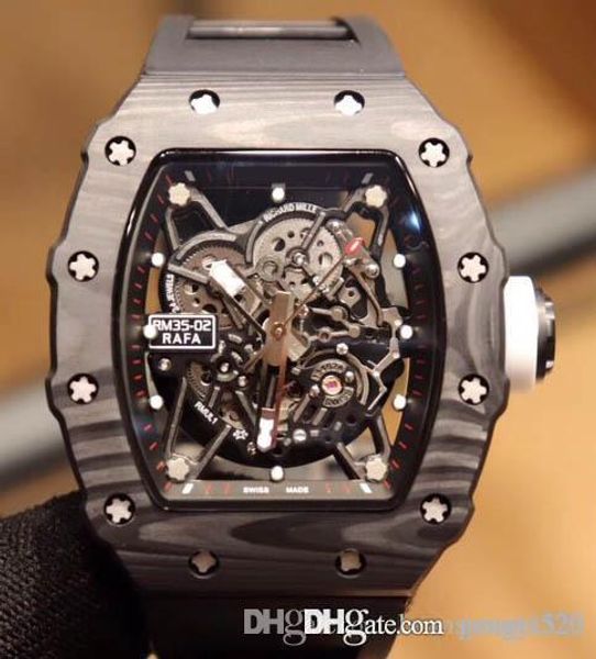 

rc21-1 luxury watch, movement watch, rm035-02 rafael nadal, carbon fiber case, automatic movement, imported rubber strap, folding buckle, Slivery;brown