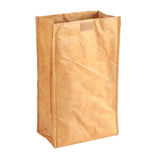 

lunch bag washable kraft insulated ice pack lunch bag durable storage home foldable bread fruit storage pouch for office