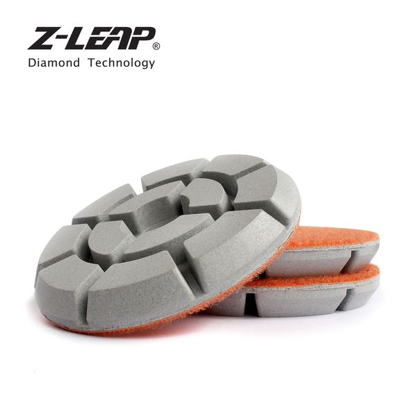 

z-leap 3" 4" diamond polishing pad 3pcs dry wet use floor stone sanding disc marble granite floor renovate grinding pads