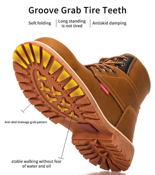 

indestructible ryder shoes men women martin boot martens boots puncture proof work durable sneakers shoes steel toes safety work boots, Black;brown